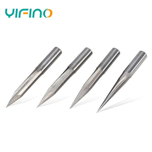 YIFINO New 6mm Double-Flute  Groove Pointed Woodworking Carving Cutter - AMICE ATON