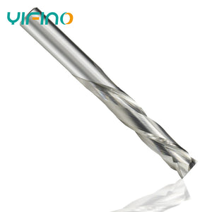 YIFINO 3.175mm Tungsten Steel Carbide 2-Flute Spiral Composite Milling Cutter CNC Mechanical Machining Endmills Tools - AMICE ATON