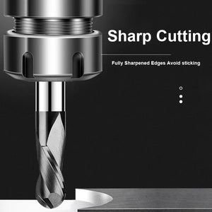 SHAZAM HRC55 2-Flute Ball End Mill Tungsten Steel Carbide Black Nano Coating Milling Cutter CNC Mechanical Machining Endmills - AMICE ATON