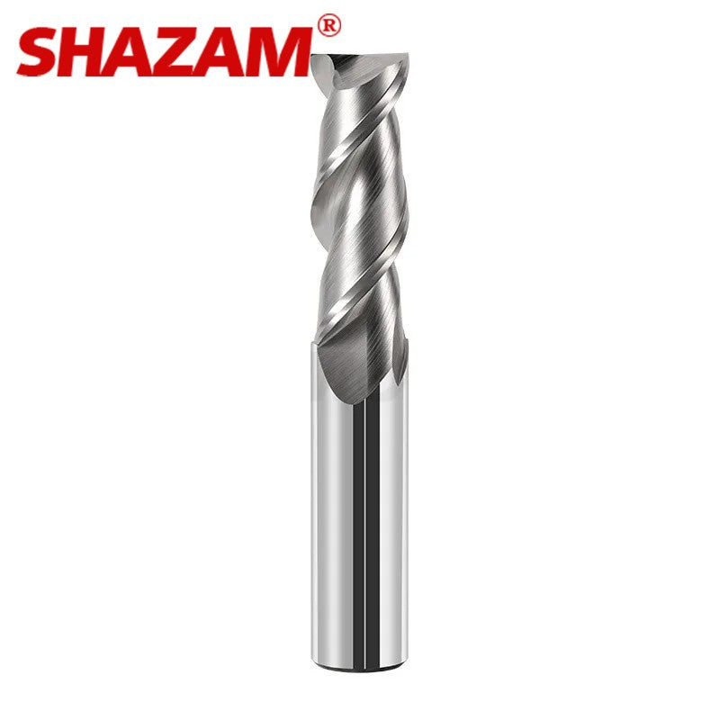 SHAZAM HRC55 For Aluminum Milling Cutter Tungsten Steel Carbide 2-Flute Flat End Mill CNC Machining Center Endmills Tools - AMICE ATON