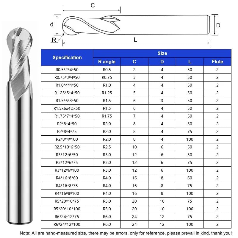 SHAZAM HRC55 2-Flute For Aluminum Ball End Mill Tungsten Steel Carbide Milling Cutter  CNC Mechanical Machining Endmills Tools - AMICE ATON