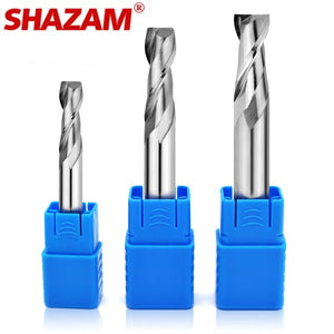 SHAZAM HRC50 2-Flute Flat End Mill Tungsten Steel Carbide For Aluminum Milling Cutter CNC Machining Center Endmills Tools - AMICE ATON