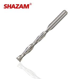 SHAZAM 3.175mm Tungsten Steel Carbide 2-Flute Spiral Flat End Milling Cutter CNC Mechanical Machining Endmills Tools - AMICE ATON