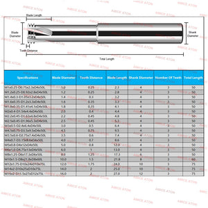 AZZKOR HRC58 Thread Milling Cutter Tungsten Steel Carbide For Aluminum Three Teeth Milling Cutter CNC Machining Center Tools