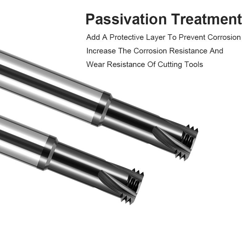 AZZKOR Pcd Diamond Thread Milling Cutter Three Tooth Tungsten Steel Thread Milling Cutter Cnc Machining Center Milling Cutter For Graphite Carbon Fiber